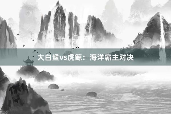 大白鲨vs虎鲸：海洋霸主对决